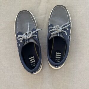 Sperry Kids Gray and Navy Boat Shoes